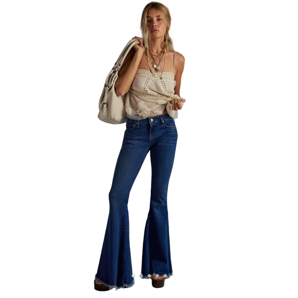 NWT Free People We the Free Emre Low Rise Flare Jeans Size 32